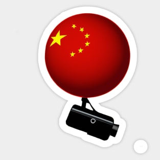 Chinese Spy Balloon shoot down ballon surveillance Sticker